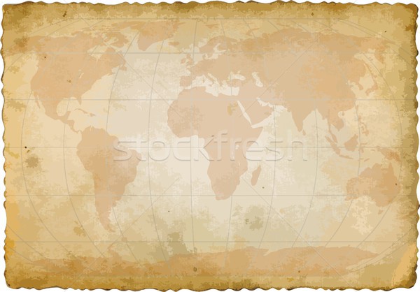 Мир Мир карта старые лист бумаги карта Сток-фото © mtmmarek