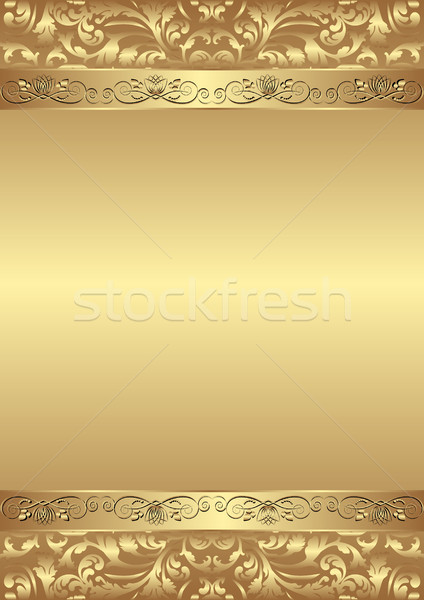 Báj dekoratív arany textúra keret arany Stock fotó © mtmmarek