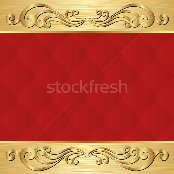 Vermelho · dourado · projeto · fundo · espaço - ilustração de vetor ©  mtmmarek (#3907210) | Stockfresh