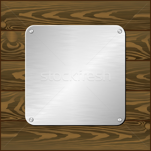 Plaque Silber dunkel Bord Textur Design Stock foto © mtmmarek