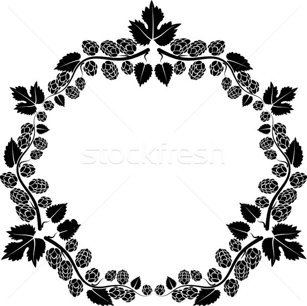 [[stock_photo]]: Hop · cadre · fleurs · nature · usine · profile