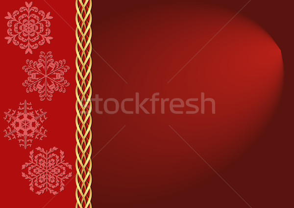 Karácsony hópelyhek absztrakt háttér fém keret Stock fotó © mtmmarek