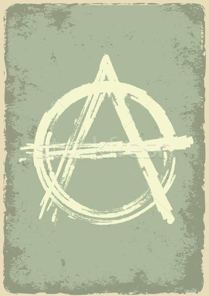 Anarchie teken vernietigd papier textuur ontwerp Stockfoto © mtmmarek