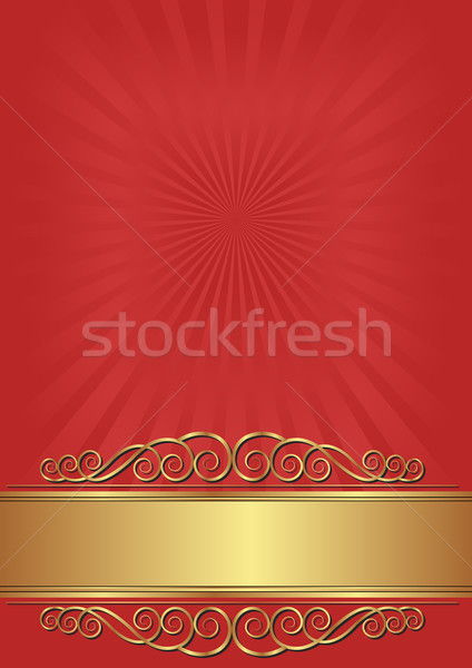 Rot golden Ornamente Textur abstrakten Raum Stock foto © mtmmarek