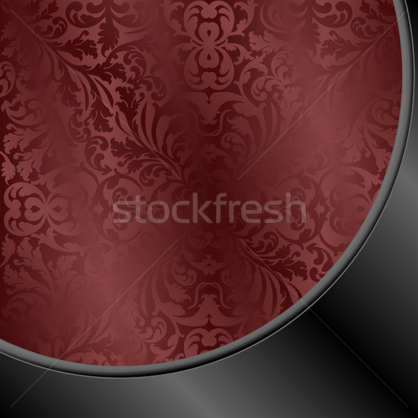 Maroon schwarz abstrakten Ornamente Design dunkel Stock foto © mtmmarek