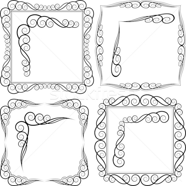 Stock photo: frames and corners