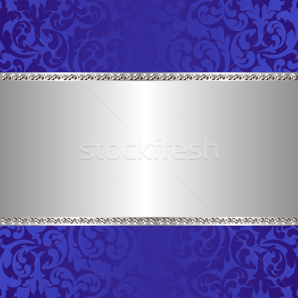 Srebrny niebieski ozdoby tekstury projektu przestrzeni Zdjęcia stock © mtmmarek
