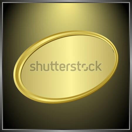 Beleuchtet Banner schwarz Hintergrund Platte Gold Stock foto © mtmmarek