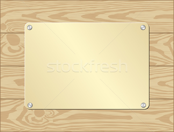 goldenl plate Stock photo © mtmmarek