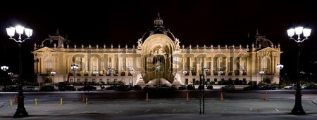 Pequeño palacio París noche casa belleza Foto stock © mtoome