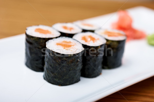 鮭 務め プレート 食品 魚 海 ストックフォト © mtoome