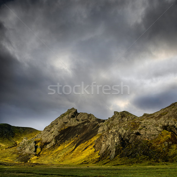Mountains with dramatic sky Stock photo © mtoome