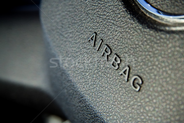 Foto stock: Airbag · símbolo · volante · carro · tecnologia