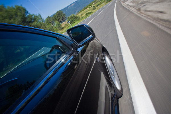 車 運転 高速 道路 黒 電源 ストックフォト © mtoome