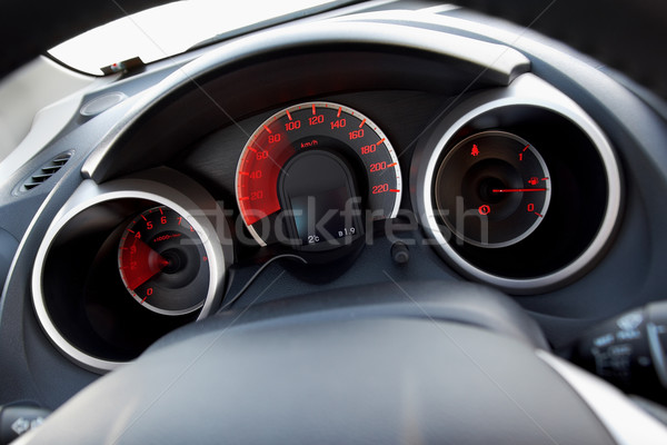 Modern araba gösterge paneli hareketli oklar ışık Stok fotoğraf © mtoome