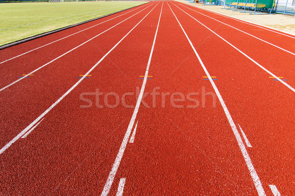 Lopen track ochtend atletiek concurrentie achtergrond Stockfoto © muang_satun