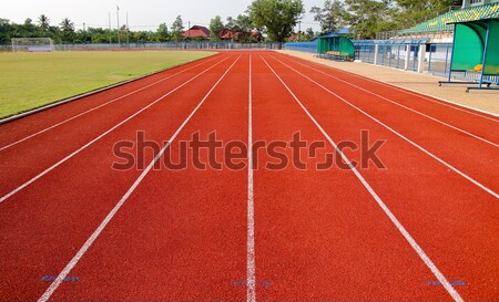 Corrida seguir atletismo competição fundo vermelho Foto stock © muang_satun