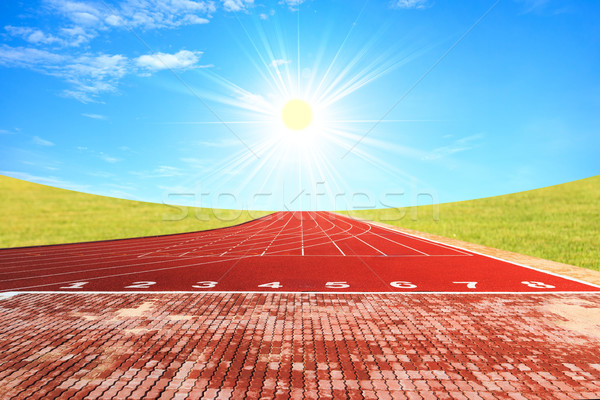 Corrida seguir manhã atletismo competição fundo Foto stock © muang_satun