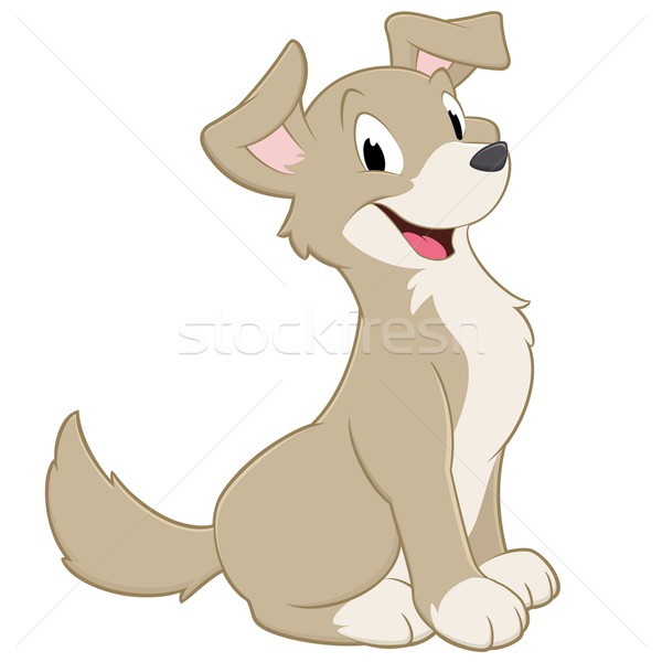 Cartoon chien objets isolés enfants animaux Photo stock © mumut