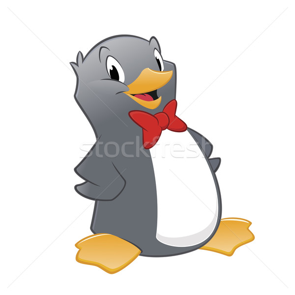 Rajz pingvin dizájn elem gyerekek tél állatok Stock fotó © mumut