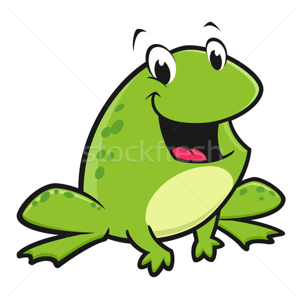 Cartoon смешные лягушка Kid улыбаясь Сток-фото © mumut