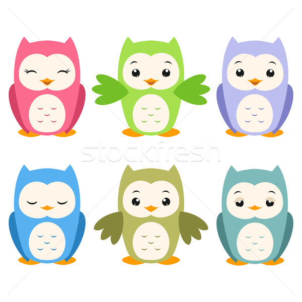 Cartoon Owls Stock photo © mumut