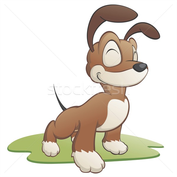 Desen animat câine izolat obiect copil Imagine de stoc © mumut