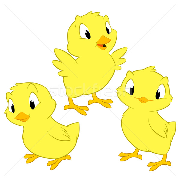 Stock fotó: Rajz · izolált · tárgyak · dizájn · elem · mosoly · tojás · madár