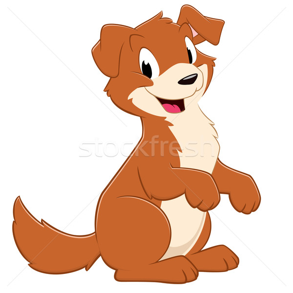 Foto stock: Cartoon · perro · ninos · rojo · animales · dibujo