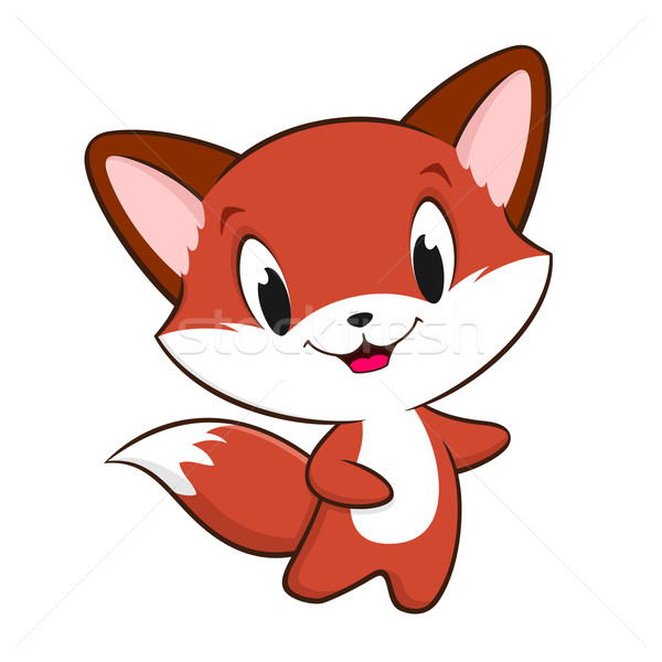 Desenho animado bebê raposa bonitinho Foto stock © mumut