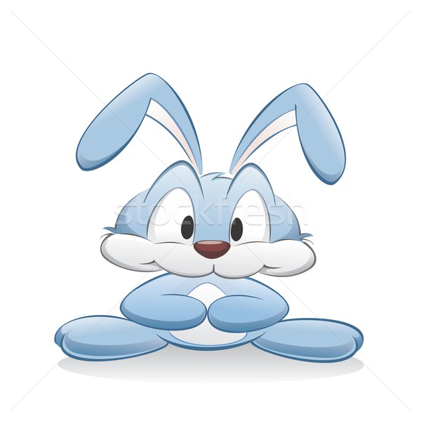Bonitinho desenho animado coelho objetos isolados Foto stock © mumut