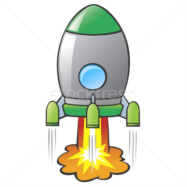 Rajz rakéta nem gradiens átláthatóság háló Stock fotó © mumut