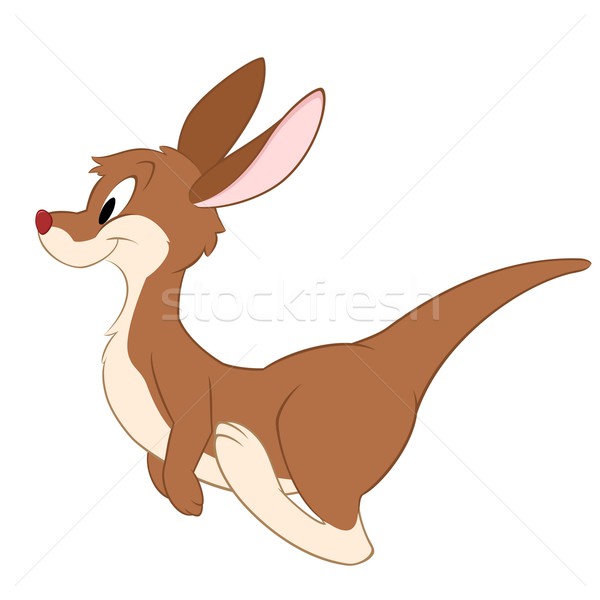 Rajz kenguru izolált tárgy dizájn elem gyerek Stock fotó © mumut