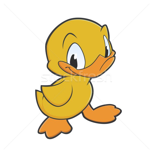 Pequeno pato desenho animado sorrir feliz Foto stock © mumut