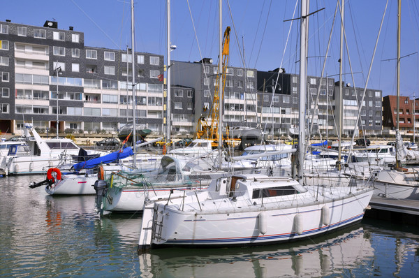 Port of Courseulles sur Mer in France Stock photo © Musat