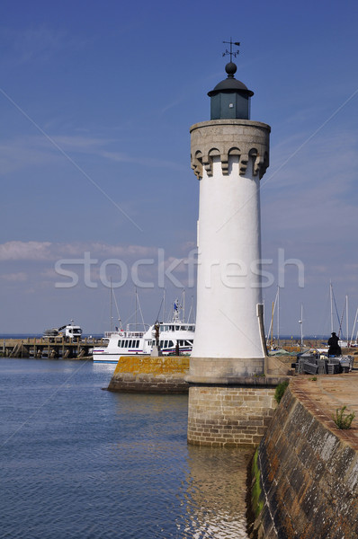 Lighthouse of Haliguen port at Quiberon in France Stock photo © Musat