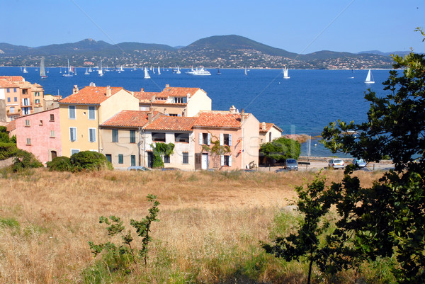 Famous bay of Saint Tropez in France Stock photo © Musat