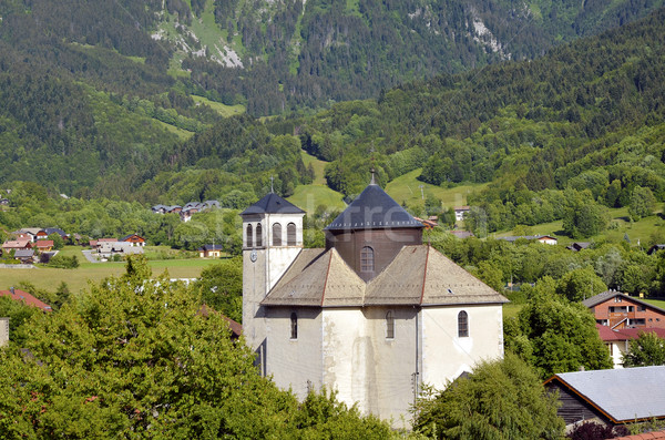 Igreja francês alpes aldeia departamento região Foto stock © Musat
