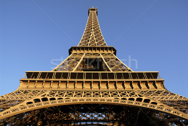 Torre Eiffel Paris grande plano metal piso Foto stock © Musat