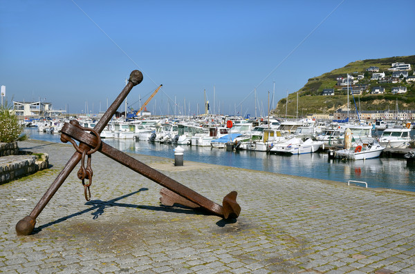 Marine anchor at Fécamp in France Stock photo © Musat