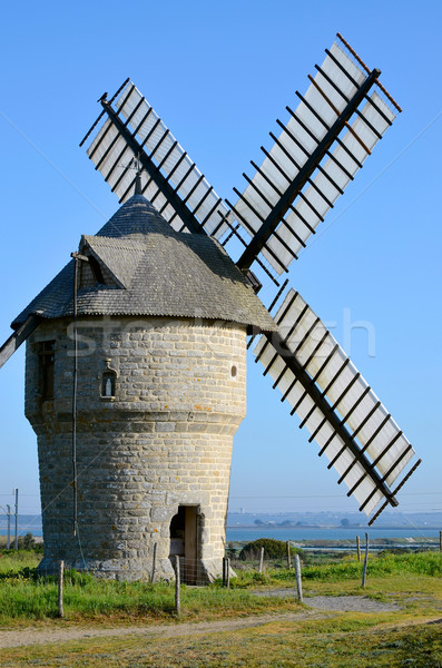 Windmill at Batz sur Mer in France Stock photo © Musat