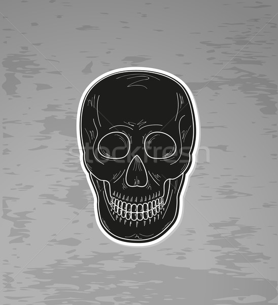black skull Stock photo © muuraa