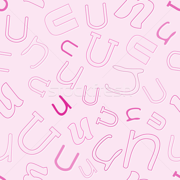 Karakter roze vector school ontwerp Stockfoto © muuraa