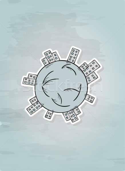 sketch of the earth Stock photo © muuraa