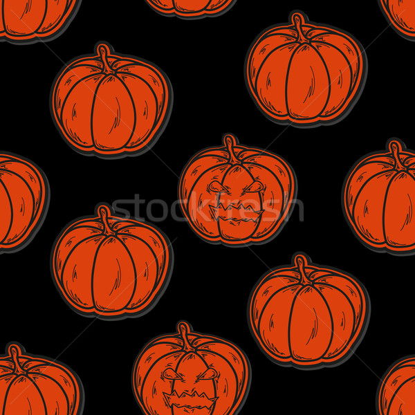 halloween seamless pattern with pumpkins Stock photo © muuraa