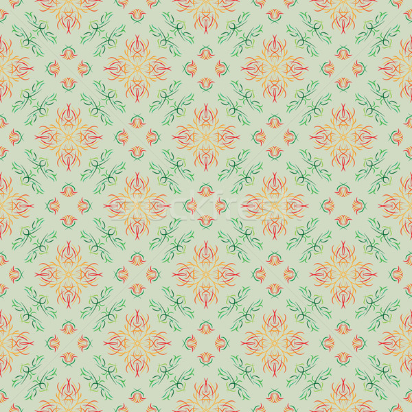 Végtelen minta zöld vektor textúra divat terv Stock fotó © muuraa