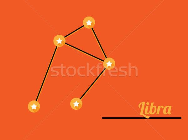 Stock photo: constellation libra