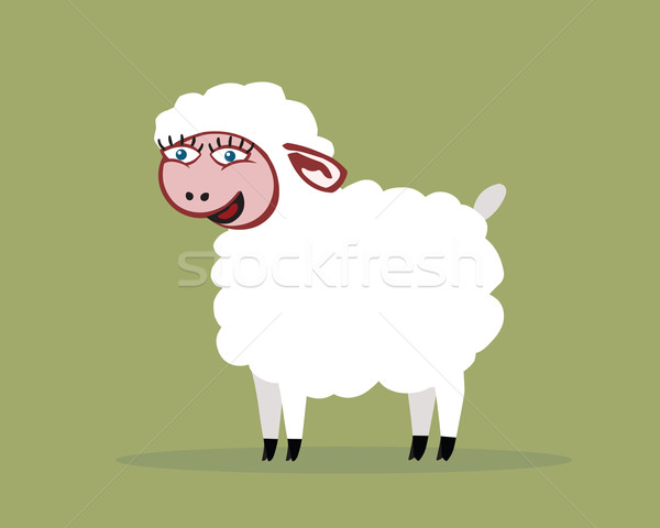 Smiling sheep Stock photo © my-photomir