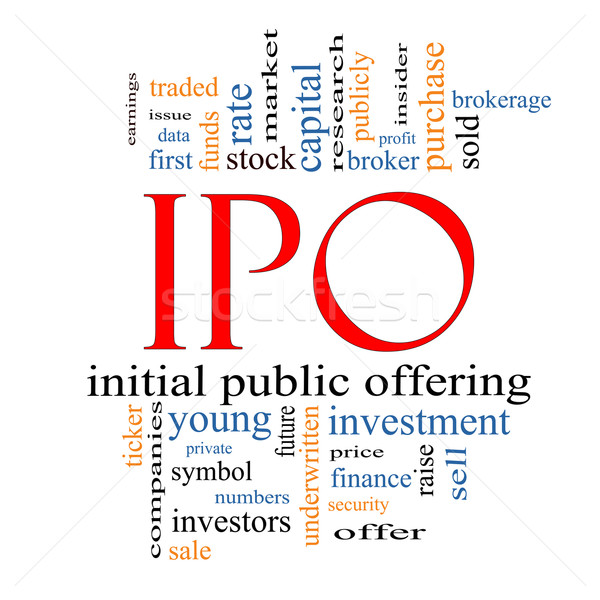 IPO Word Cloud Concept Stock photo © mybaitshop