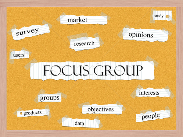 Focus Group Corkboard Word Concept Stock photo © mybaitshop